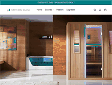 Tablet Screenshot of northernsaunas.com